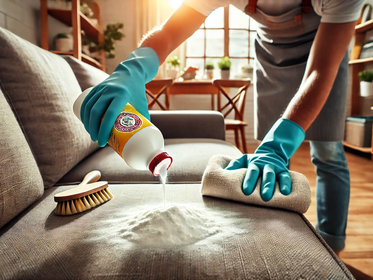 Wie man den Uringeruch vom Sofa entfernt