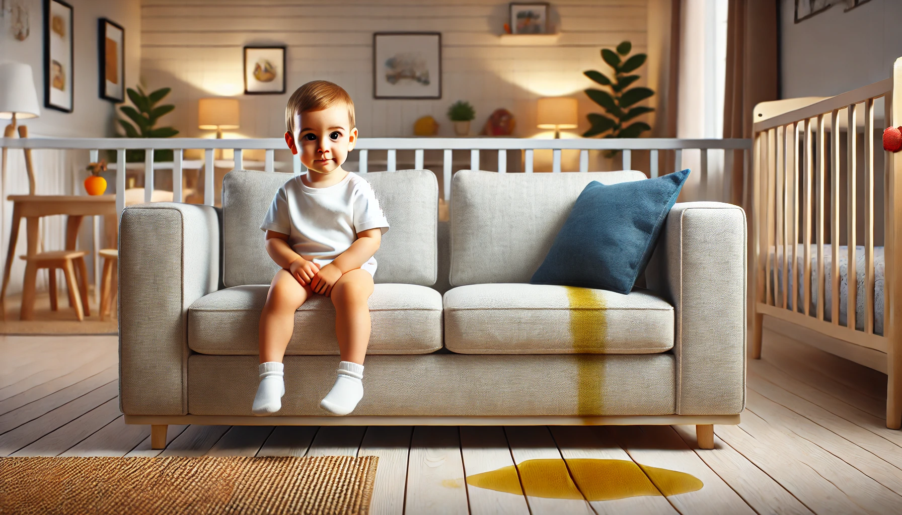 Babyurin entfernen: Reinigung vom Sofas oder Kinderbetts