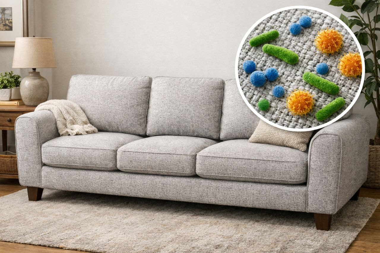 Unangenehmer Geruch aufgrund von Bakterien im Sofa
