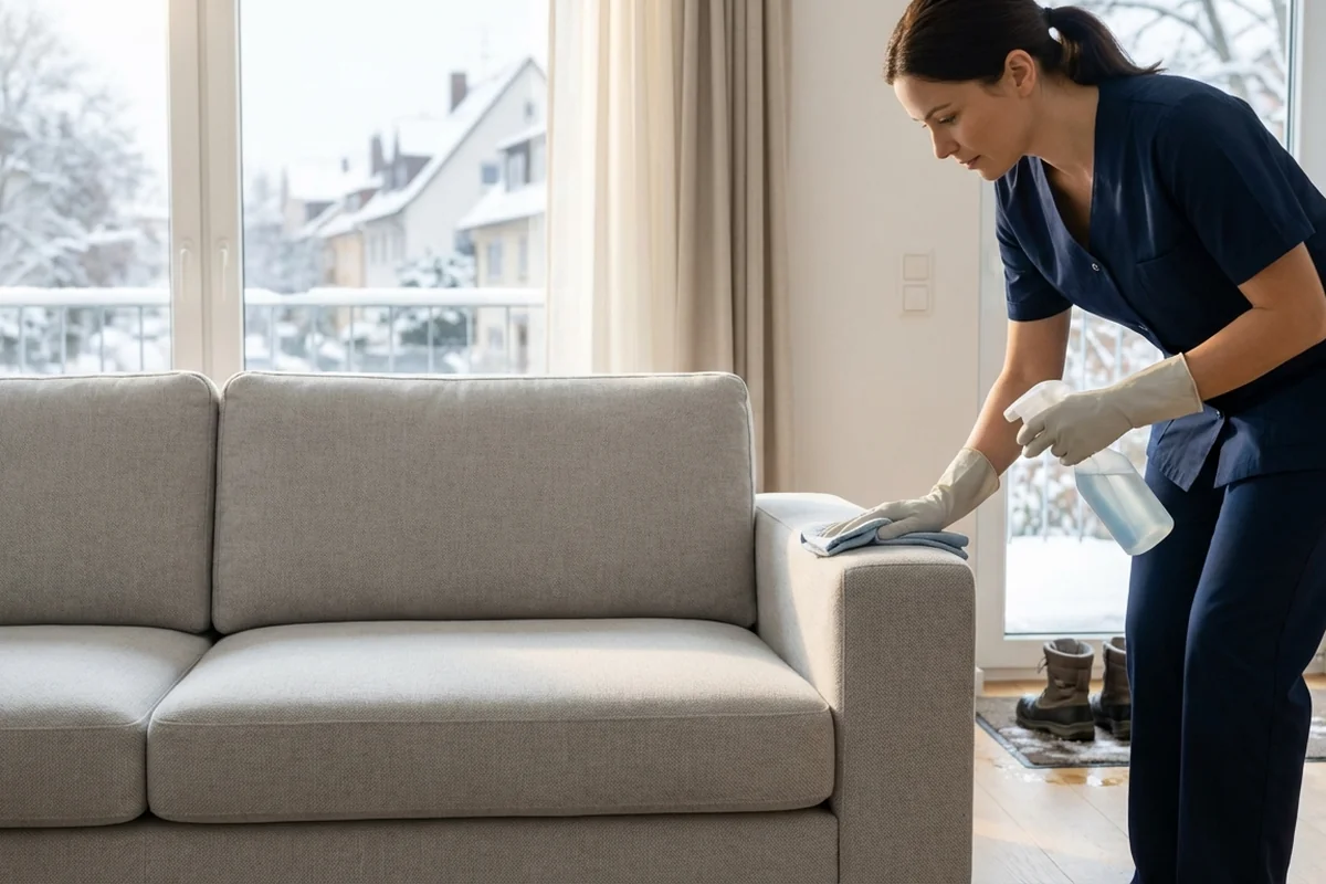Polsterpflege im Winter: Schutz vor Schmutz und Feuchtigkeit