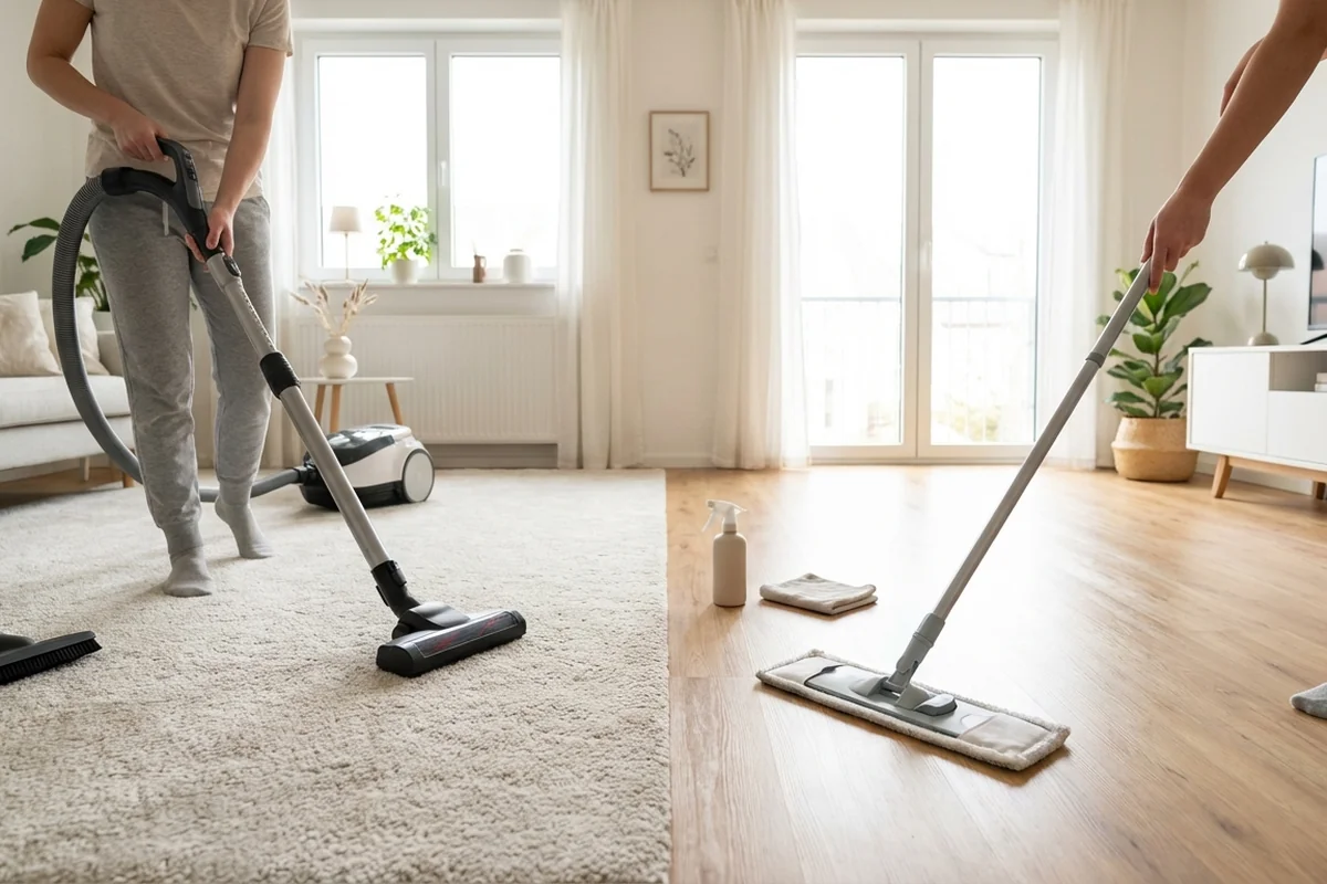 Teppich oder Laminat: Pflege-Tipps im Vergleich