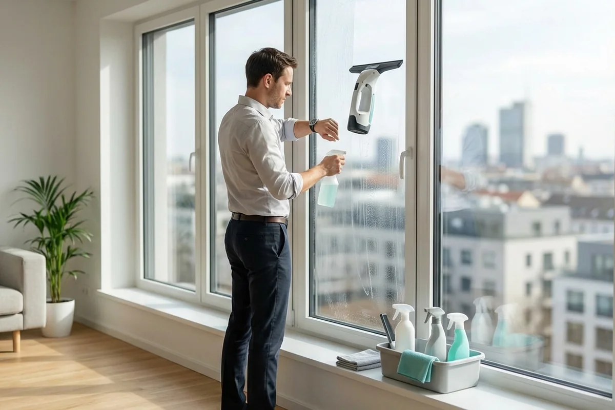 Fenster putzen für Vielbeschäftigte: Zeitspar-Hacks für klare Scheiben