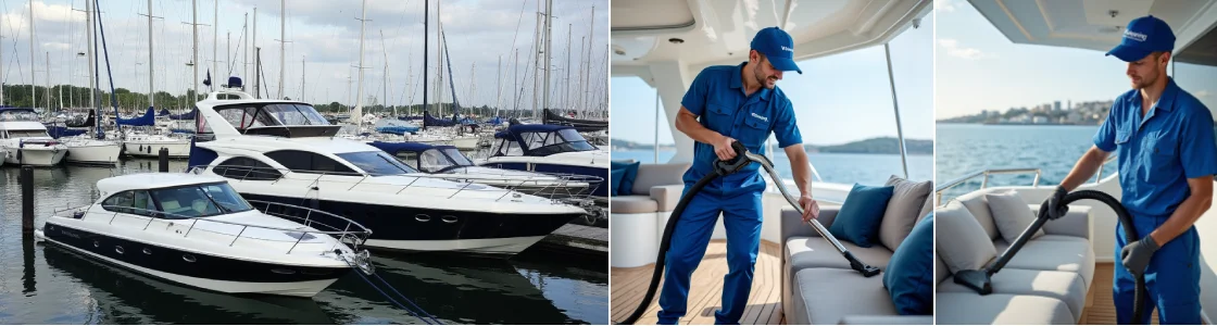 Professionelle Reinigung von Yachtmöbeln